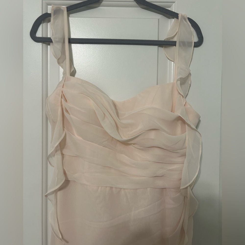 Azazie x Barbie Sweetheart Pleated Ruffle Chiffon Mermaid Dress - Picture 5 of 13